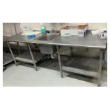 Stainless Steel Table w/ Sink