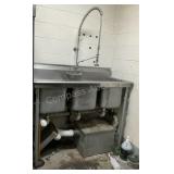Eagle Group Stainless Steel 3-Bay Sink