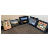 (5) Framed Lookouts Memorabilia