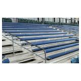 (9) Aluminum Stadium Benches