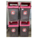 (8) Outdoor Trash Cans