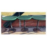 (3) Outdoor Round High Top Tables