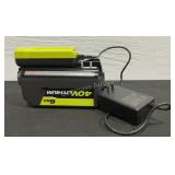 Ryobi 40v Battery & Charger