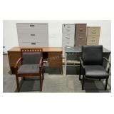 Desks, Filing Cabinets & Chairs