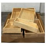 (9) Wooden Drawers