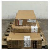 Electric Fireplace, Metal Shelves & More