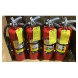 (4) 10 lb Fire Extinguishers