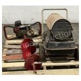 Gas Powered Auger & Kerosene Heater