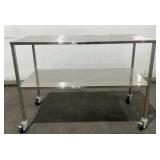 Rolling Stainless Steel Table