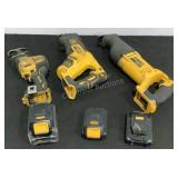 (3) Dewalt 20V Reciprocating Saws