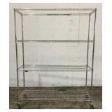 IRSG Rolling Metal Wire Shelving Unit