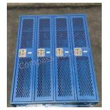 4 Door Metal Locker Unit