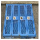 4 Door Metal Locker Unit