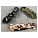 *SEIZURE* Assorted folding Knives