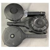 *SEIZURE* (3) Assorted 40 caliber drum mags for pi