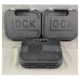 (3) Glock Pistol Cases
