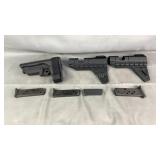 2 Pistol Fins, 1 Brace and 4 Pistol Magazines