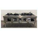 Town Natural Gas 4-Burner Wok Station M-4-SS-N