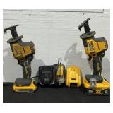 (2) DeWalt PCS361 20V Reciprocating Saws