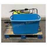 Mower, Floor Jack, and More