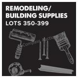 Remodeling/Building Supplies - Lots 350-399