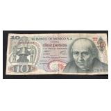El Banco De Mexico Diez (10) Pesos