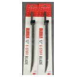 (2) Bubba 12" E-Stiff Replacement Blades