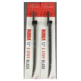 (2) Bubba 12" E-Stiff Replacement Blades