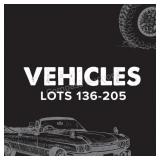 Cars, Trucks and SUV's - Lots 136-205