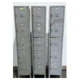 (3) 5 Unit Lockers