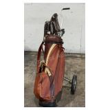 Vintage Golf Clubs W/ Bag