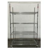 Uline Rolling Metal Wire Rack