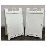 (2) 24"x36" Sidewalk Signs