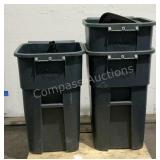 (3) Clean Choice Trash Cans