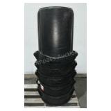 (5) Rubbermaid 32 Gallon Trash Cans