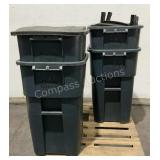 (4) Clean Choice Trash Cans