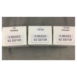 60 Rnds Reloaded .223 62g SS109