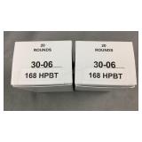 40 Rnds Reloaded .30-06 168g HPBT