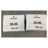 40 Rnds Reloaded .30-06 180g Soft Point