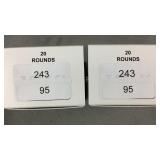 40 Rnds Reloaded .243 Win 95g BTHP