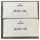 100 Rnds Reloaded .38 Spl 125g FP