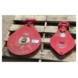 (2) Mckissick 15 Ton Snatch Blocks