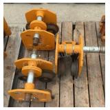 (3) Harrington 5 Ton Beam Trollies