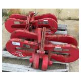 (2) Renfroe 12 Ton Beam Trollies B2