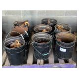 (8) Harrington 1 Ton Chain Hoists