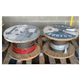 (2) Spools of Braided Steel Cable