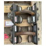 (2) CM 2 Ton Beam Trollies