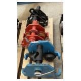 (3) Assorted Beam Trollies