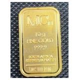 MC 10g Gold Bar 999.9 AGW