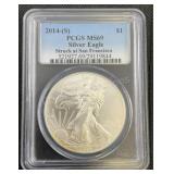 2014 S 1oz. Silver Eagle Dollar PCGS MS69